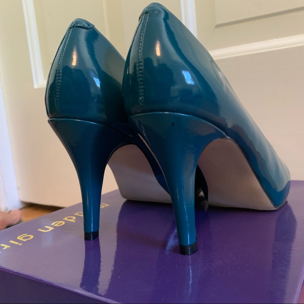Aqua Madden Girl Getty patent leather pumps